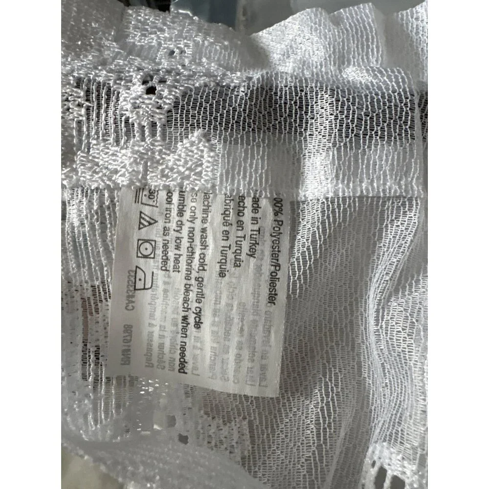 Lace Window Valance Floral Scalloped Pattern 54